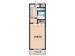 サンリバハイツの物件間取画像